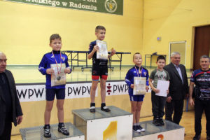 II m. Piotr Jarzębski , III m. Jakub Suszyński obaj kat 32 kg